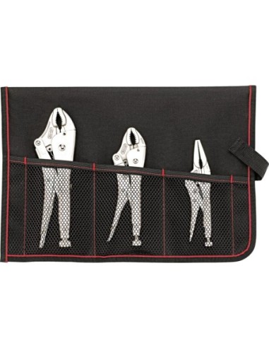 Juego mordazas grip 3 pzas bolsa enrollable