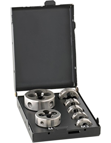 Jgo terraja rosc. EN22568HSS M3-M12 caja metálica FORTIS
