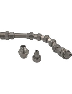 Juego de mangueras de refrigerante V2A 1/8 tipo 0 tamaño de paso 3,2mm long. total 110 mm