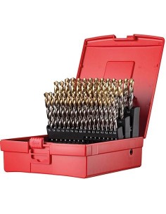 Jgo broca espir. 6-10mm x0,5 in A002 en caja 118Gtipo N 4xD 41 pzas Punta TiN A095203 Dormer