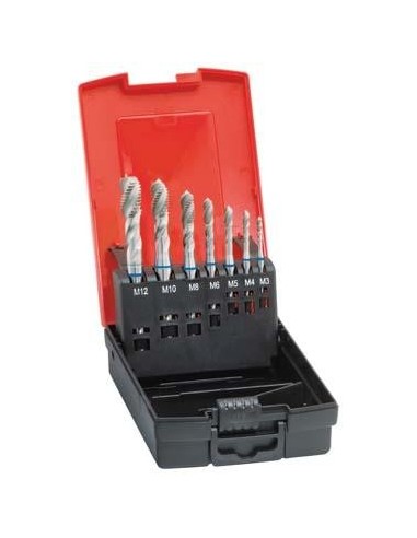 Machos roscar a máquina, juego DIN371/376 TiALN INOX forma C M3-M12