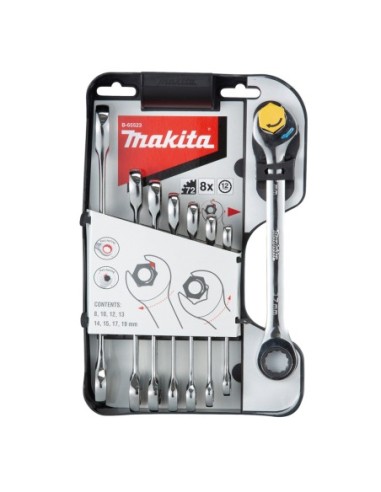 Makita B-65523 Juego llaves fijas dobles (8pcs)