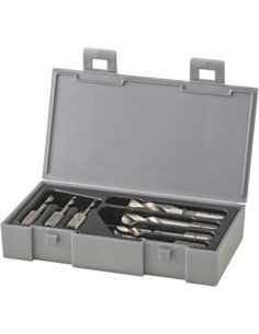 Jgo puntas brocas espirales HSS 2-8mm de 7 pzas