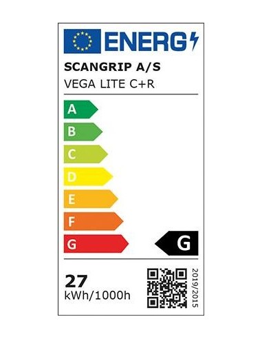 Foco de obra Dualsystem VegaLite 1500 C R 750-2000lumen SCANGRIP LITE