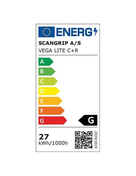 Foco de obra Dualsystem VegaLite 1500 C R 750-2000lumen SCANGRIP LITE
