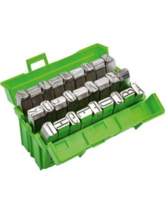 Jgo punzones letras niquelado tamaño fuente 6mm KUKKO