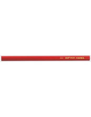 Lápiz de carpintero 333 ovalado rojo 24cm LYRA