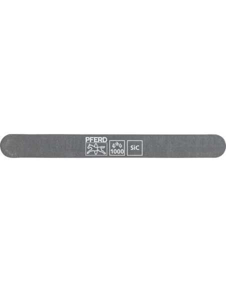 Lima abrasiva SF-R147-15-5 flexible, 147x15x5mm, SiC K1000, extremo redondo, Pferd