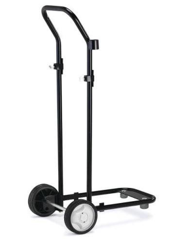 CARRO DE TRANSPORTE PARA BIDONES DE 20 A 50 KG, 2 RUEDAS CON APOYO