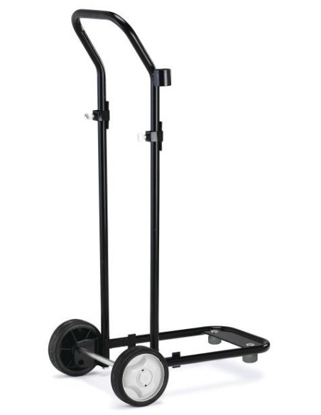 CARRO DE TRANSPORTE PARA BIDONES DE 20 A 50 KG, 2 RUEDAS CON APOYO