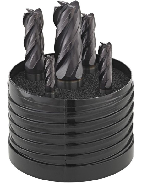 Jgo fresas ratio largas MDI FIRE 5 pzas Z4 vástago HB 6-16mm GÜHRING