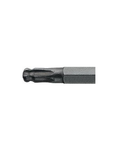 Llave Allen larga fosfatada cabeza esféricaT40x mm Wiha