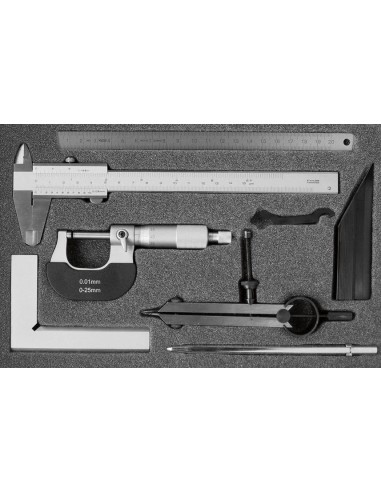 Jgo instrumentos medición7 pzas FORTIS