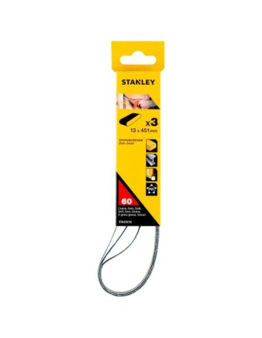 3 Cintas para lima eléctrica 13 x 451mm. Grano 60.