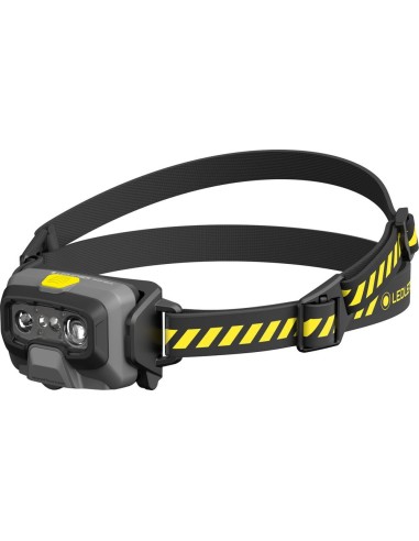 Linterna de casco de batería HF6R Work Yellow 20-800 lumen Ledlenser