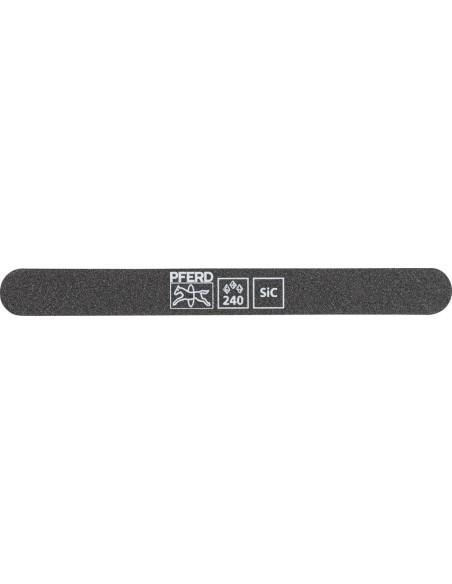 Lima abrasiva SF-R147-15-5 flexible, 147x15x5mm, SiC Granulación 240, extremo