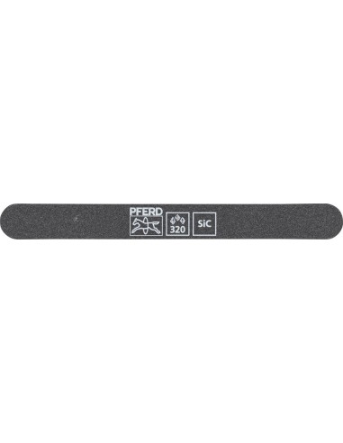 Lima abrasiva SF-R147-15-5 flexible, 147x15x5mm, SiC Granulación 320, extremo