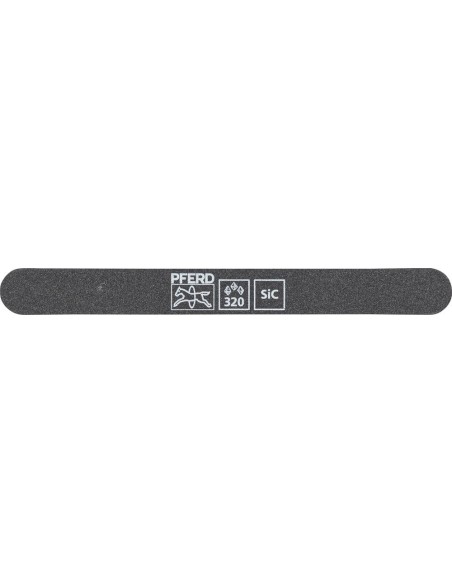 Lima abrasiva SF-R147-15-5 flexible, 147x15x5mm, SiC Granulación 320, extremo