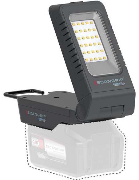Lámpara de trabajo recargable BASIC CONNECT 1000lumen sin batería SCANGRIP