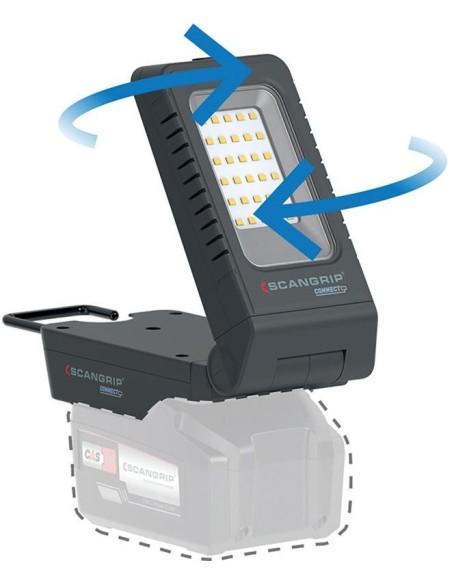 Lámpara de trabajo recargable BASIC CONNECT 1000lumen sin batería SCANGRIP