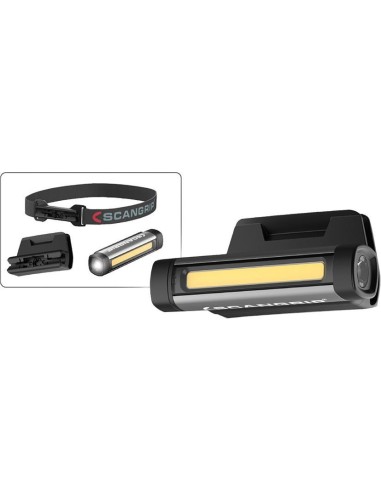Lámpara frontal recargable Flex Wear Kit 75-150lumen Scangrip