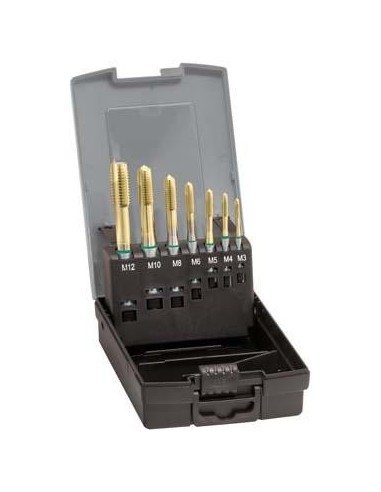 Machos roscar a máquina, juego DIN371 HSSE TiN tipo UNI forma B M3-M12 GÜHRING
