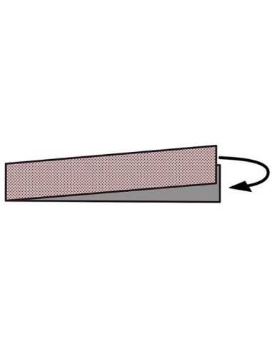 Portacinta abrasiva 125x25mm, plástico dispositivo de sujeción rápida
