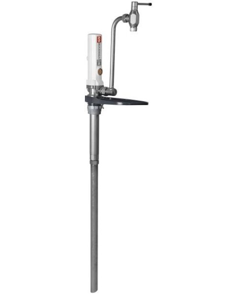 PAQUETE ESTACIONARIO DE BOMBA NEUMÁTICA PUMPMASTER 2 - 3:1 PARA ACEITE CON VÁLVULA DISPENSADORA TIPO BAR, BIDÓN 205 L