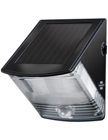 Foco LED mural solar SOL 04 plus de 85 lm con detector de movimiento y protección IP44