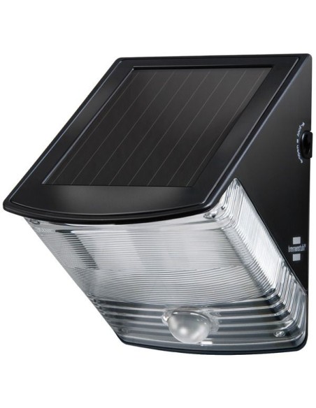 Foco LED mural solar SOL 04 plus de 85 lm con detector de movimiento y protección IP44