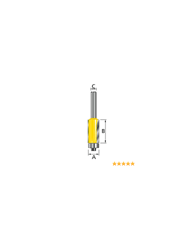 Makita D-10481 Fresa para paneles con rodamiento 8mm