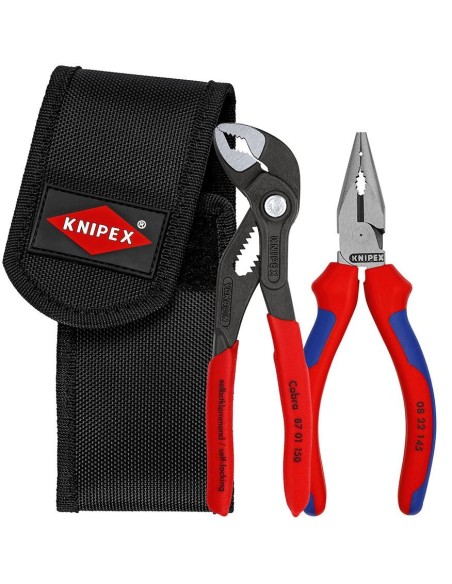 Juego de alicates de 2 piezas en riñonera KNIPEX