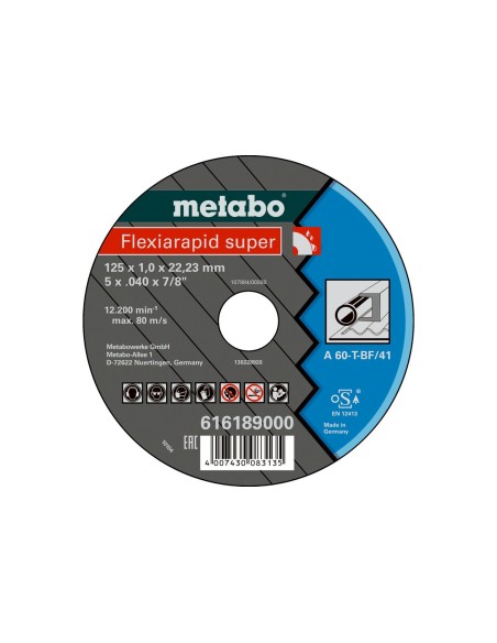 Flexiarapid super 115x1,6x22,23 acero, TF 41 (616191000)