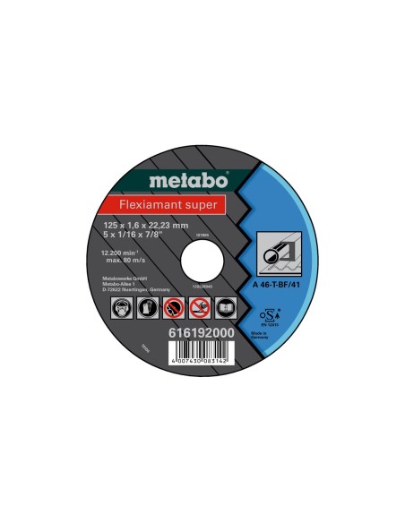 Flexiarapid super 125x1,6x22,23 acero, TF 41 (616192000)