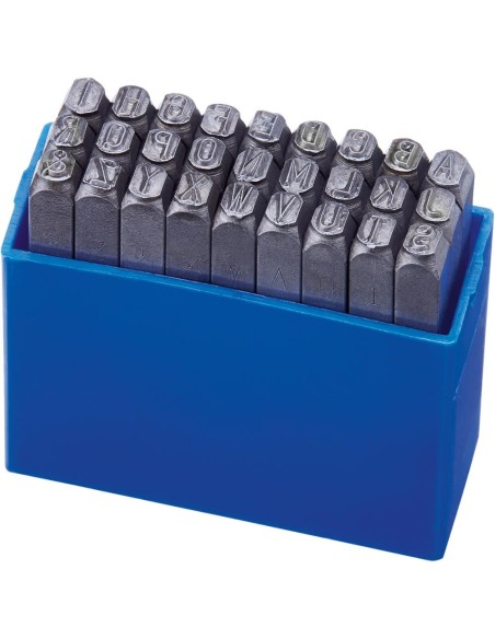 Jgo punzones letras tamaño de fuente 4mm