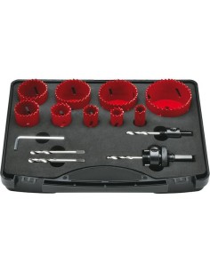 Jgo sierra corona HSSBi M42 con accesorios 16-67mm