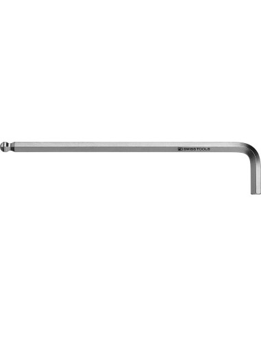 Llave Allen acodada DIN 911L cromado 3/16 punta esférica PB Swiss Tools