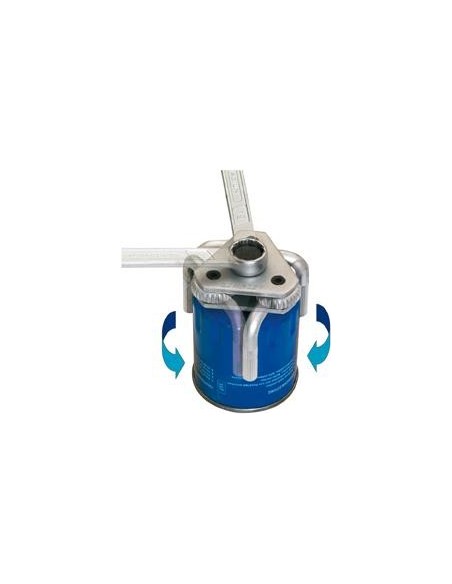 Llave filtro aceite 3 brazos actuador 3/8 / E/C 19mm 65-120mm HAZET