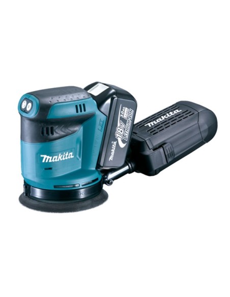 Makita DBO180RFE Lijadora rotorbital 125mm 18V Litio-ion