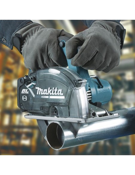 Makita DCS553ZJ Cortador de metal con depósito 150mm 18V LXT