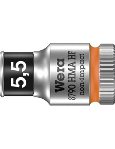 Vaso de llave de vaso confunción retención hex largo 1/4 5,5x mm Wera