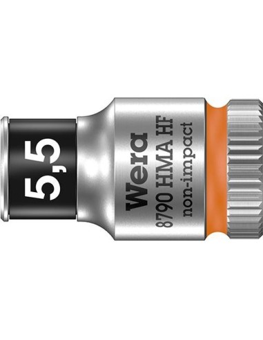 Vaso de llave de vaso confunción retención hex largo 1/4 5,5x mm Wera