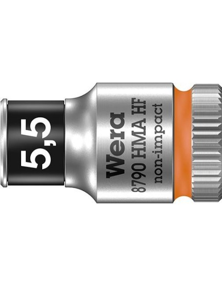 Vaso de llave de vaso confunción retención hex largo 1/4 5,5x mm Wera
