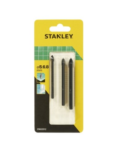3 Brocas para vidrio y cerámica ø 5,6,8 mm