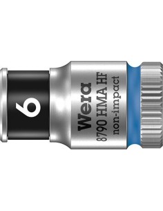 Vaso de llave de vaso confunción retención hex largo 1/4 6x mm Wera