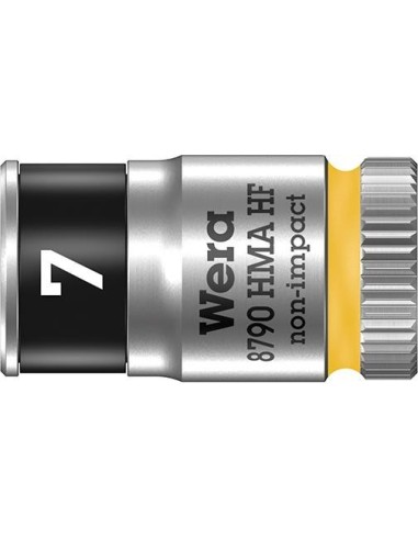 Vaso de llave de vaso confunción retención hex largo 1/4 7x mm Wera