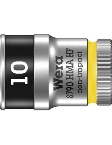 Vaso de llave de vaso confunción retención hex largo 1/4 10x mm Wera