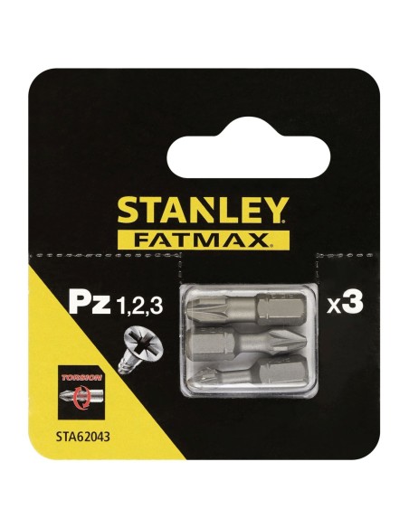 3 puntas de Torsion 25mm Pz1, Pz2, y Pz3