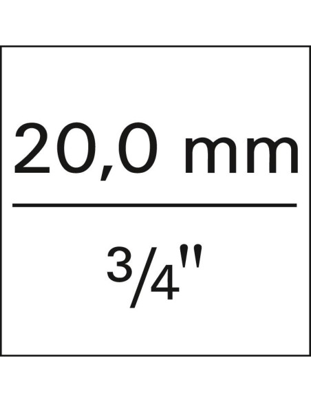 Llave de vaso 3/4 50mm 12ct. Gedore