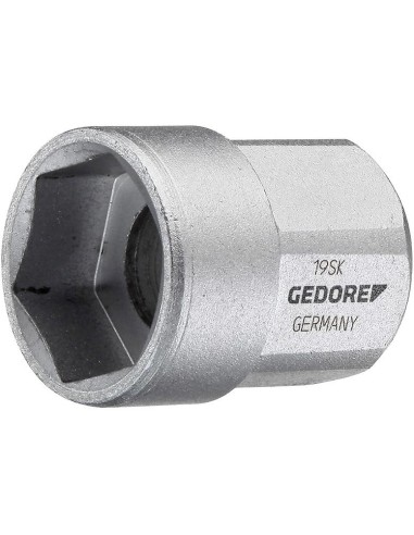 Vaso de llave de vaso accionamiento 1/2 hex exterior salida hex 12x25mm GEDORE